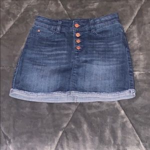 denim girls basic skirt
